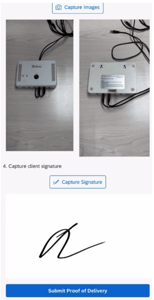 5 - Capture client signature
